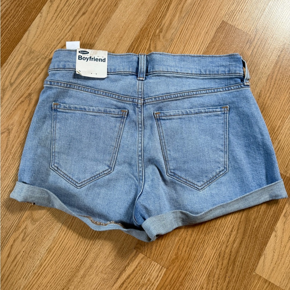 New old navy Light Blue boyfriend Denim Women’s Shorts size 0